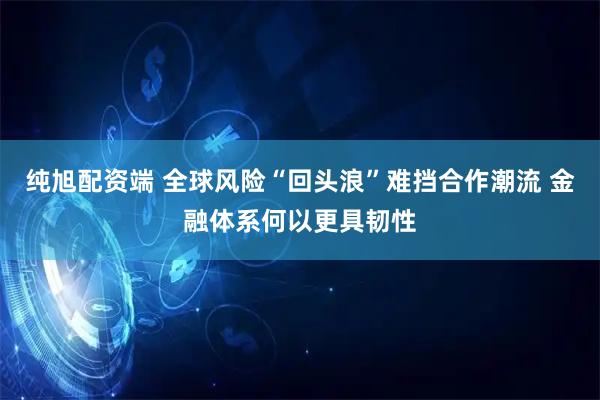 纯旭配资端 全球风险“回头浪”难挡合作潮流 金融体系何以更具韧性