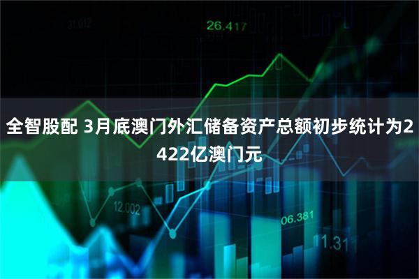 全智股配 3月底澳门外汇储备资产总额初步统计为2422亿澳门元