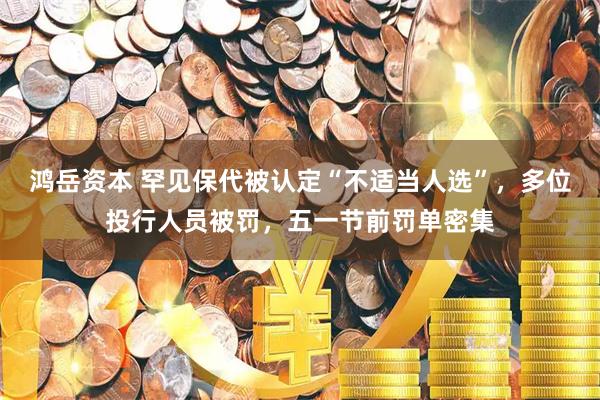 鸿岳资本 罕见保代被认定“不适当人选”，多位投行人员被罚，五一节前罚单密集