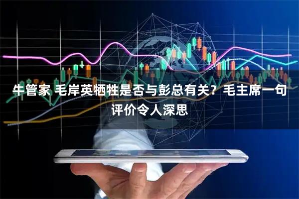 牛管家 毛岸英牺牲是否与彭总有关？毛主席一句评价令人深思